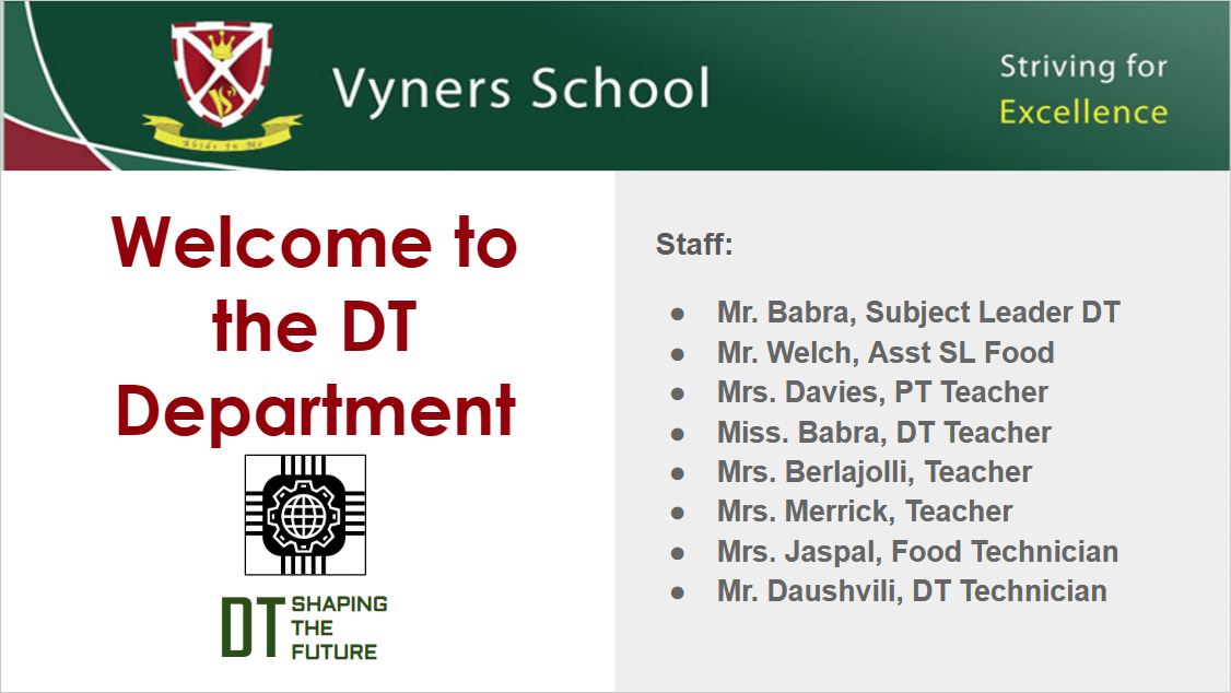 DT and Food Technology presentation - Click here to download