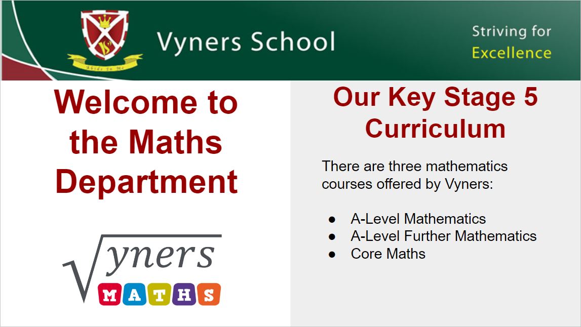 Maths presentation - Click here to download